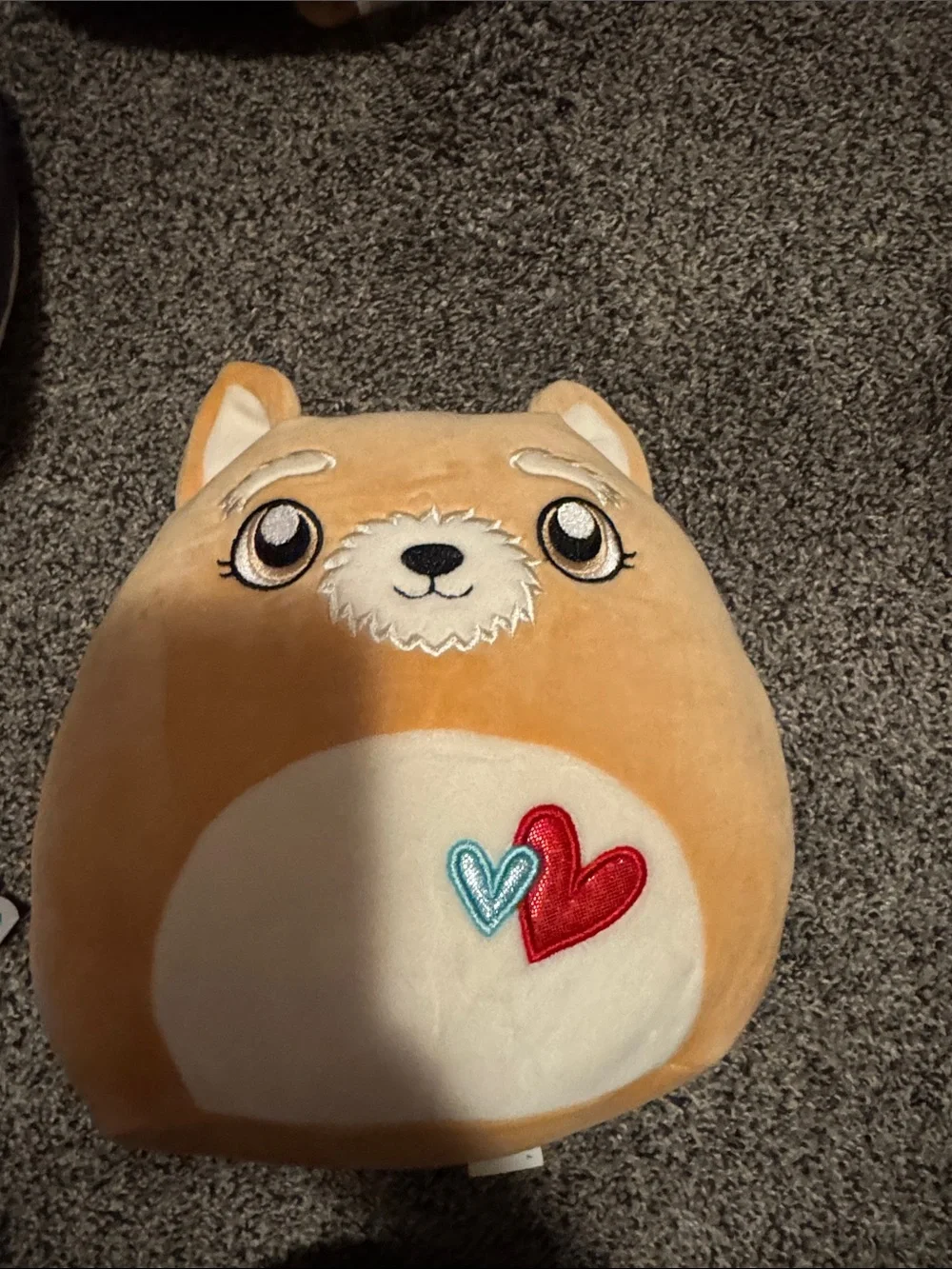 Squishmallows Plush Pet Collection - Tan, Black & Pink Accents